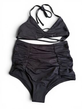 NWOT L*Space high waist bikini set black extra small